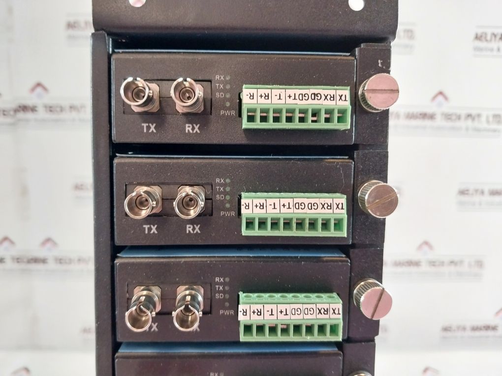 San Telequip Sc09Fsr Ethernet To Fiber Convertor Rack 14 Slots