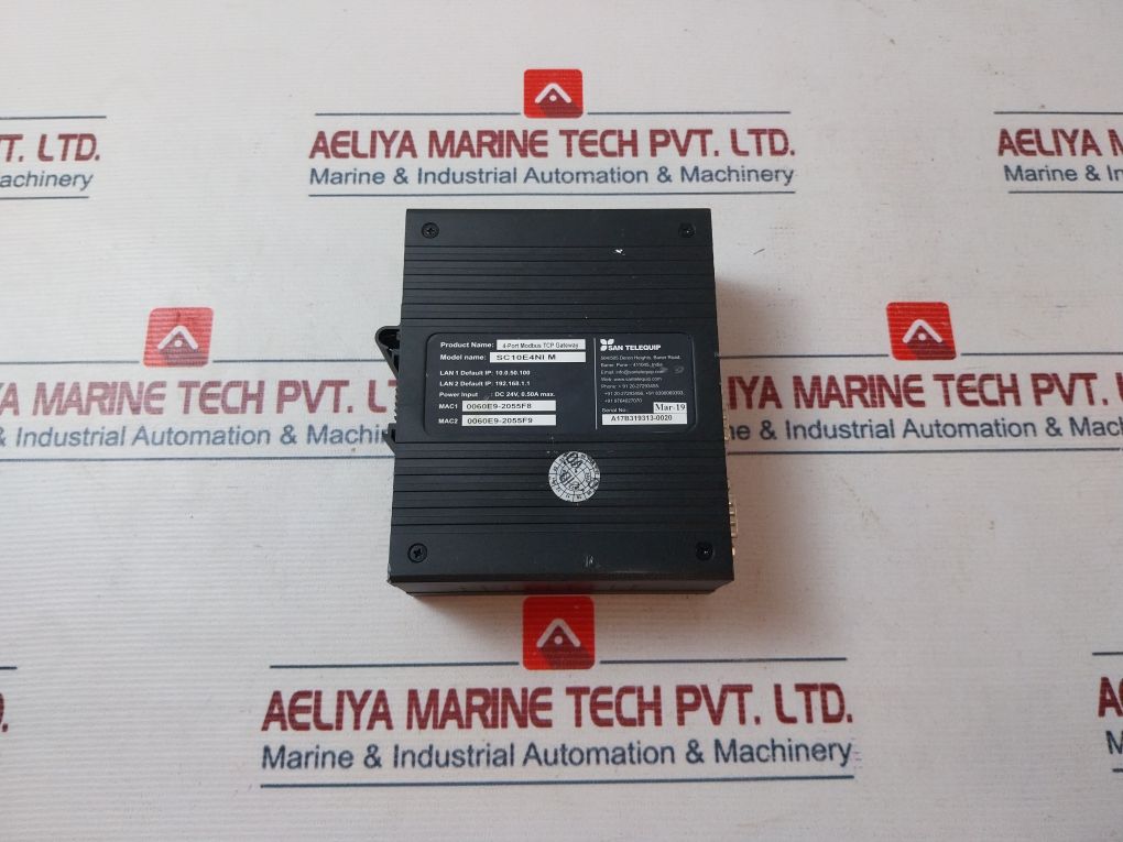 San Telequip Sc10E4Ni M 4-port Modbus Tcp Gateway 18V To 36V Dc