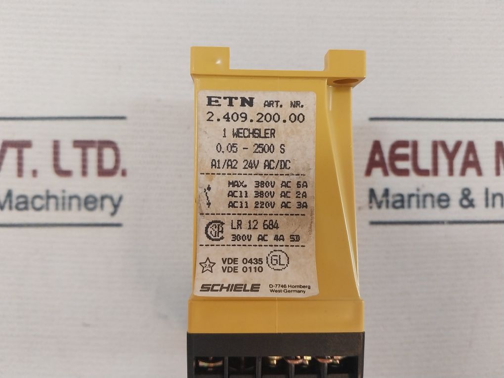 Schiele 2.409.200.00 Timer Relay 0,05-2500 S 24V Ac/Dc