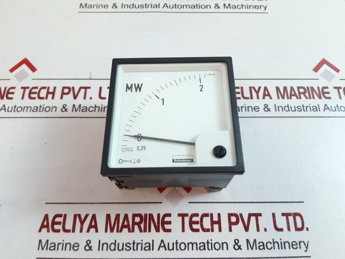 Schlumberger Panel Meter -0,25 Mw + 2,1 Mw