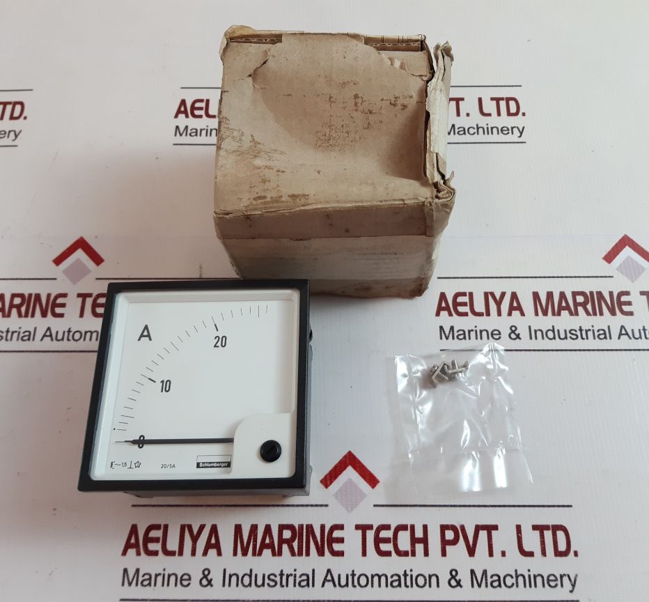 Schlumberger 0 To 25A Ammeter 20/5A
