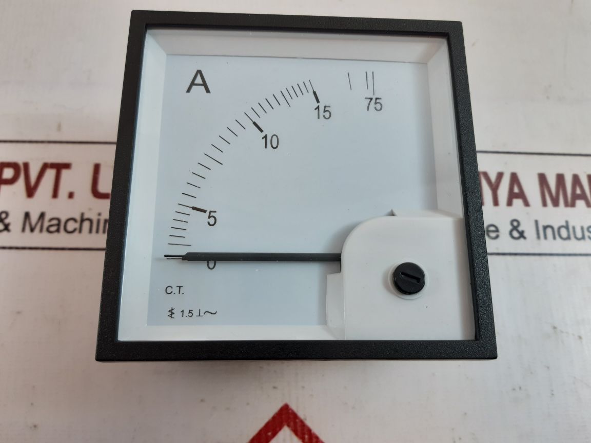 Schlumberger Ammeter. 0/15/75 Amps
