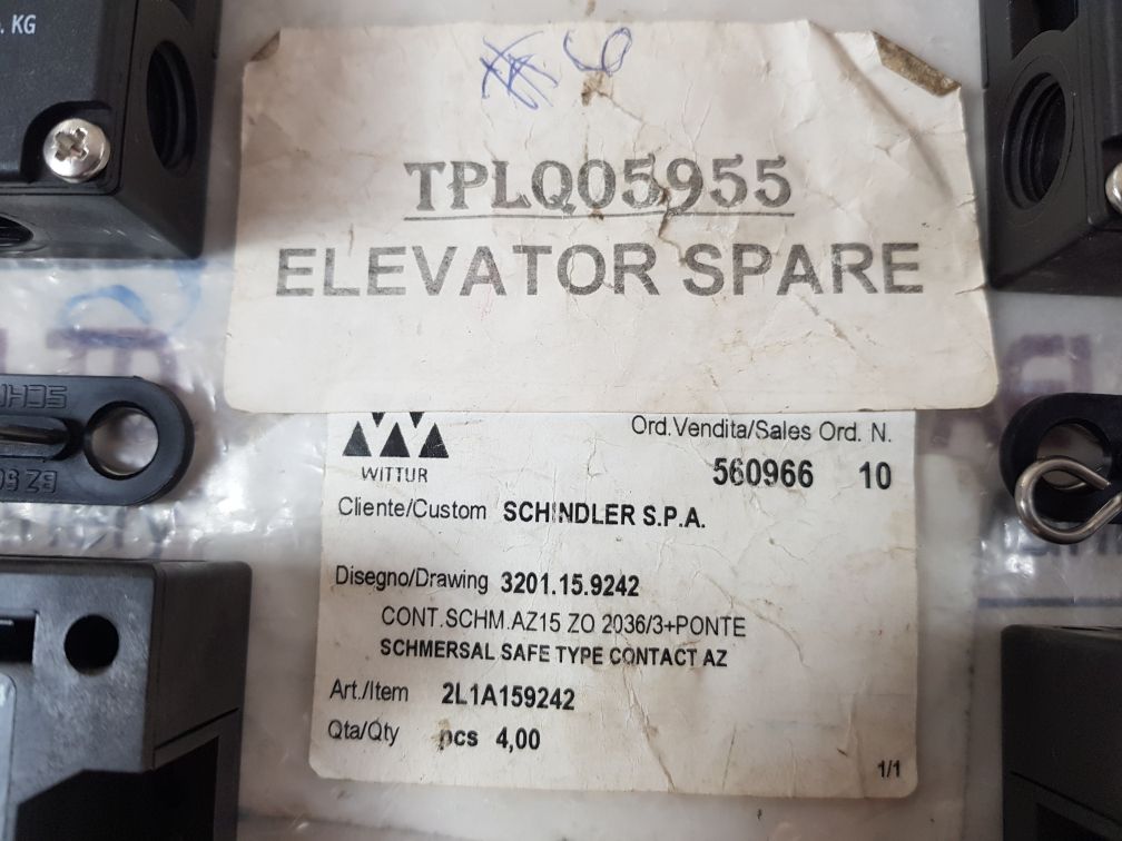 Schmersal Az 15 Zo-2036-3 Limit Switch