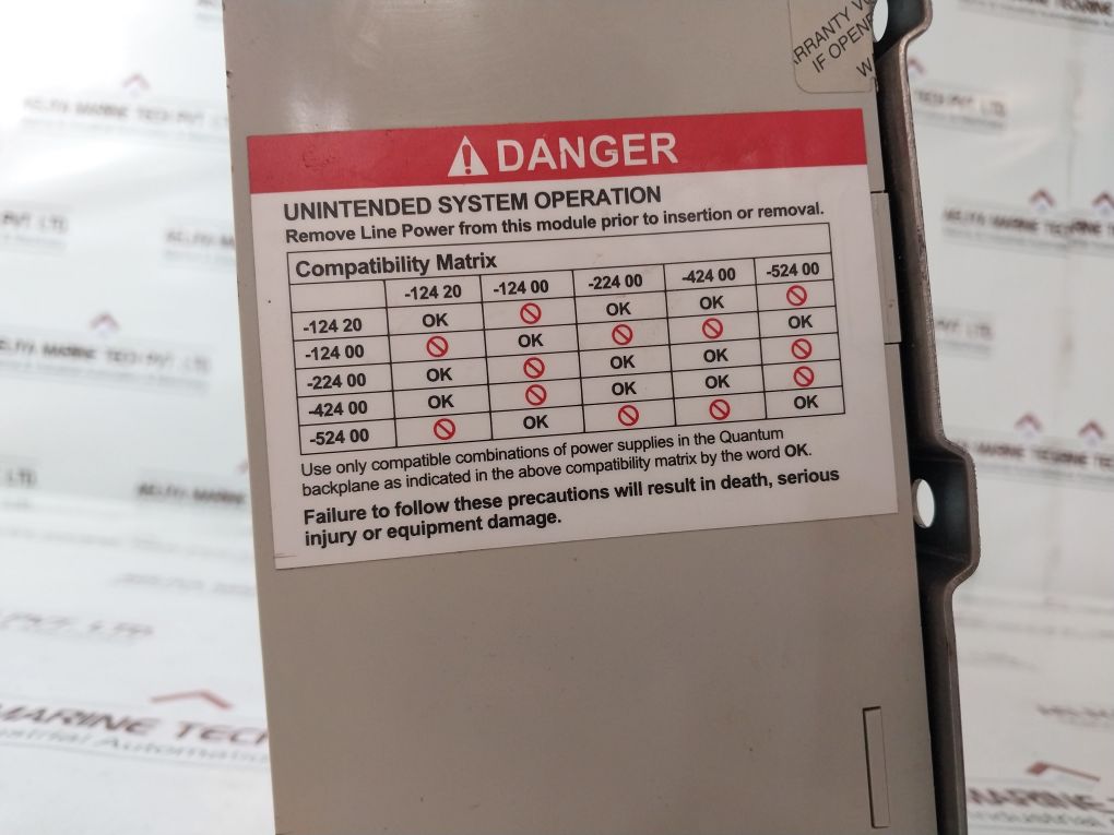 Schneider 140Cps12420,140Cra93200,140Ddi35300,140Aci04000,140Ddo35300,140Xbp01600 Module Rack