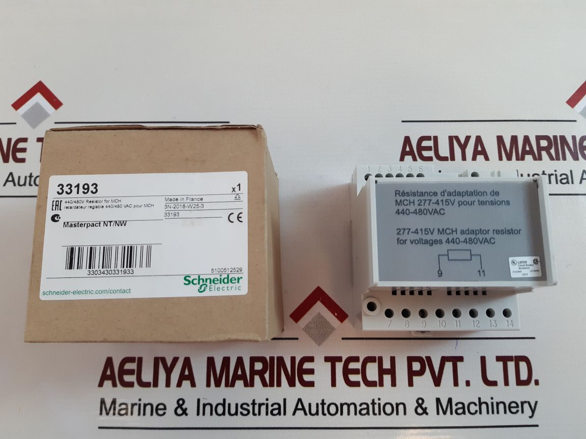 Schneider electric masterpact nt/nw 33193 time delay resistor