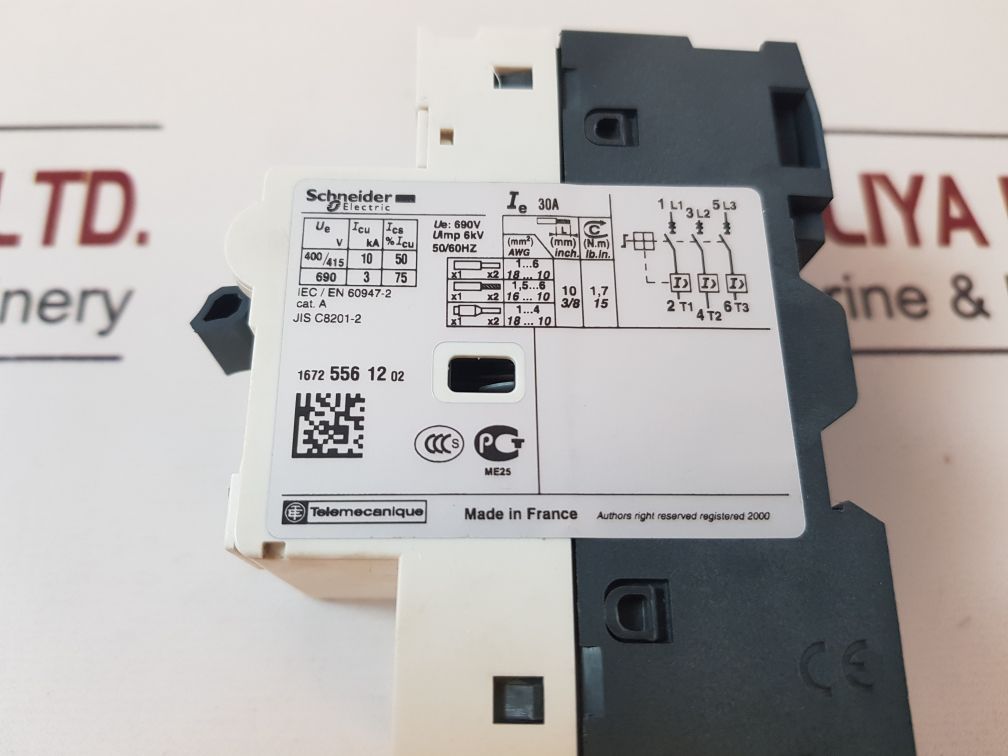 Schneider Electric Gv2-le32 32A Motor Circuit Breaker