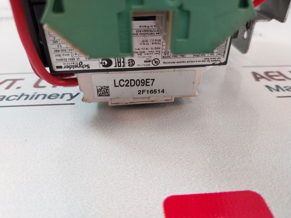 Schneider Electric Lc1D09, Lc1D128, Lc2D09E7 Contactor 600Vac
