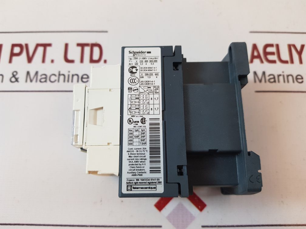 Schneider/telemecanique lc1d09p7 contactor