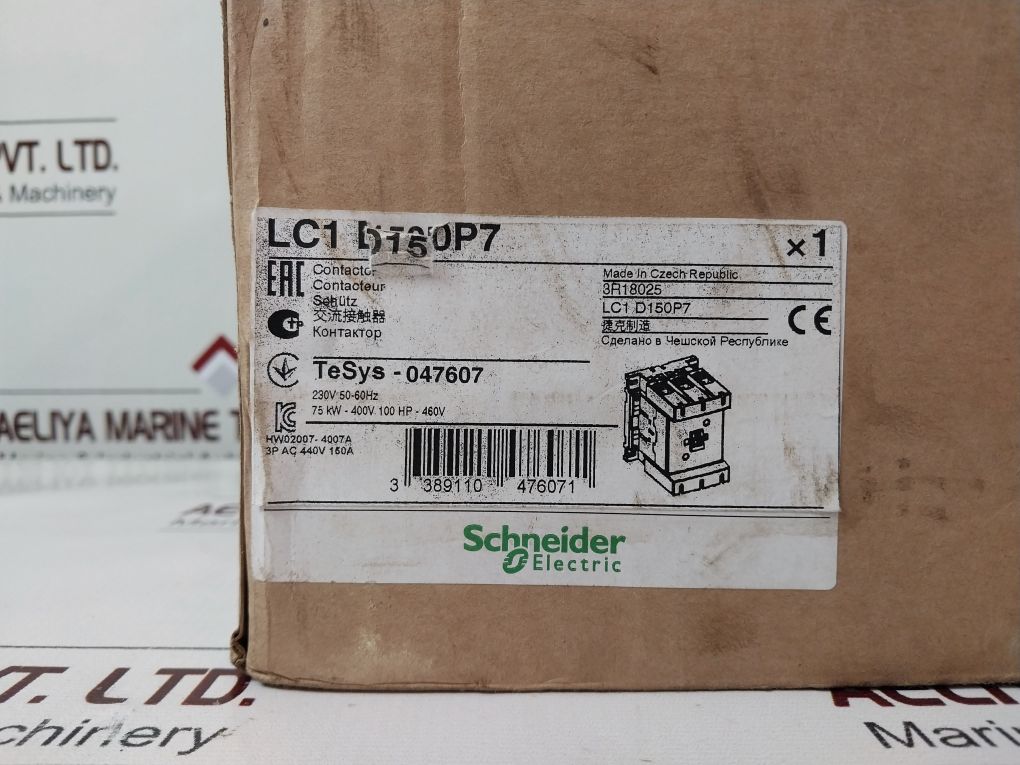 Schneider Electric Lc1D150P7 Contactor