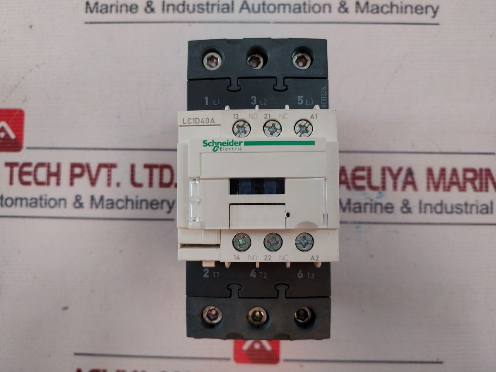 Schneider Electric Lc1D40A 3 Pole Contactor With Everlink Terminals
