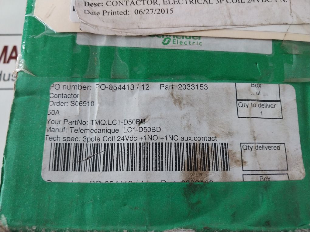 Schneider Electric Lc1D50 Contactor