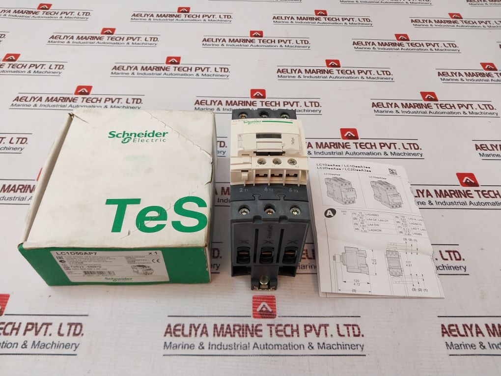 Schneider Electric Lc1D50Ap7 3 Pole Contactor 80A 690V-50/60Hz