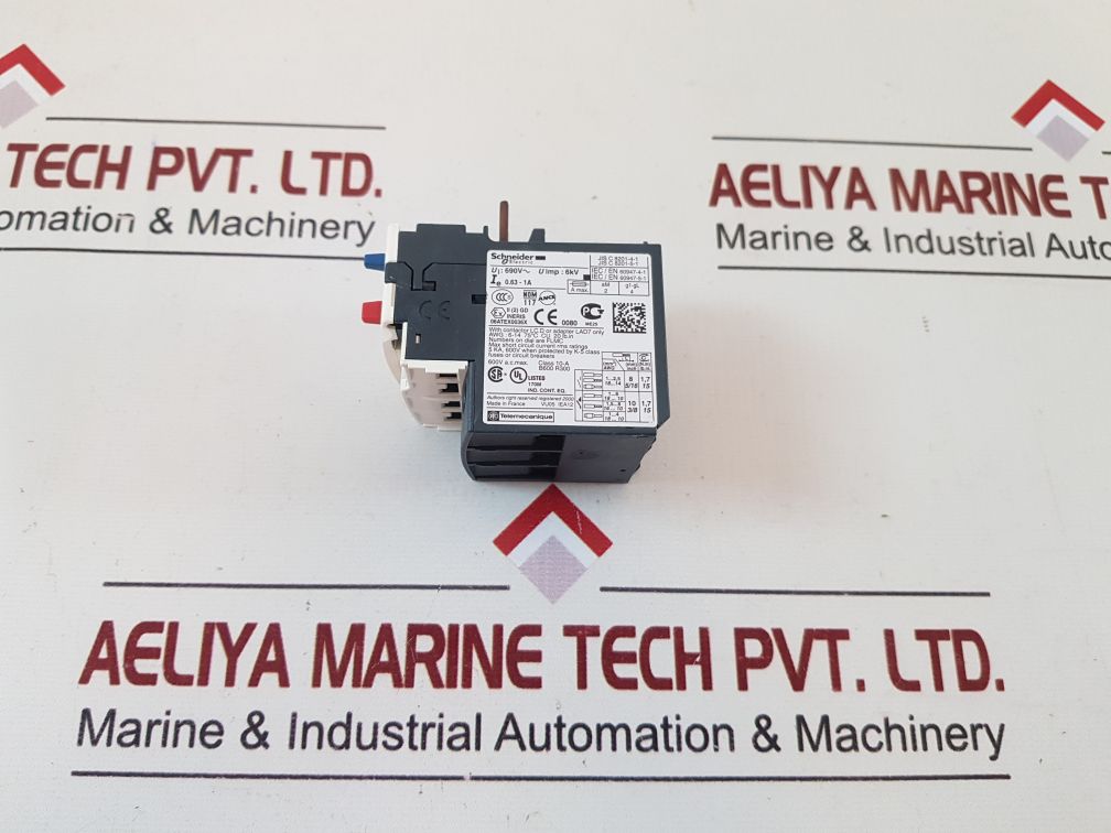 Schneider/Telemecanique Lrd05 Overload Relay 0.63-1A