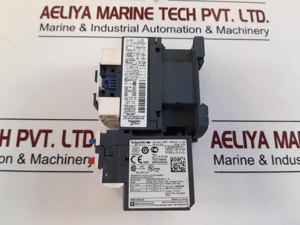 Schneider/Telemecanique Lrd12 Thermal Overload Relay With Lc1D18 Contactor