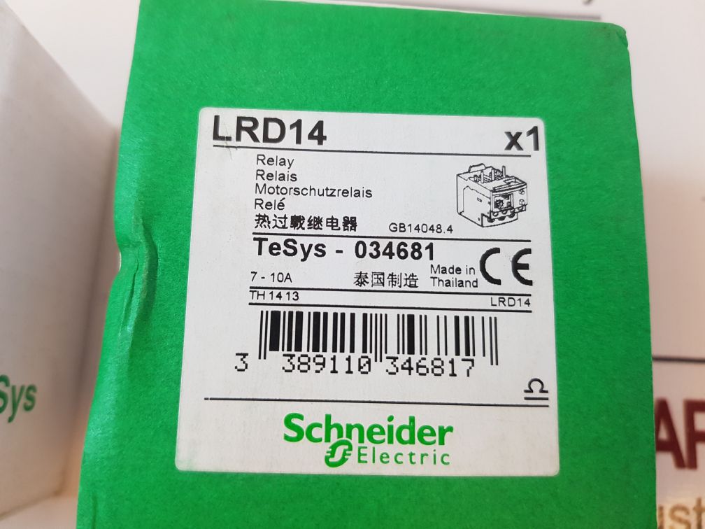 Schneider Electric Lrd14 Thermal Overload Relay