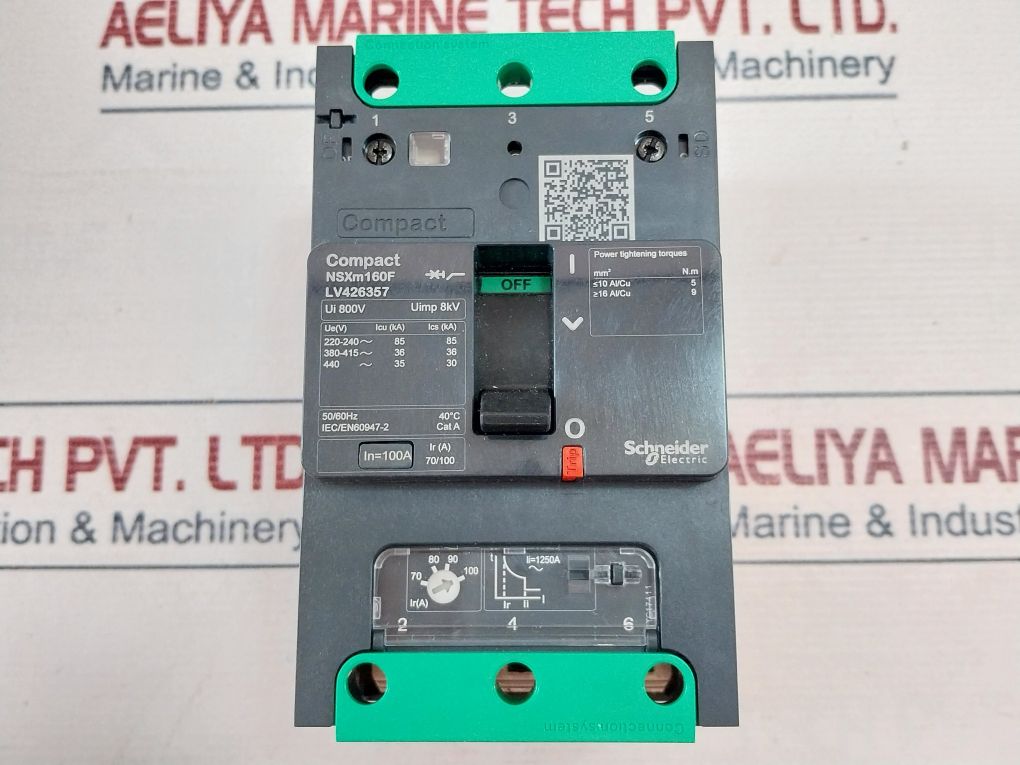 Schneider Electric Lv426357 3P Circuit Breaker Ui 800V
