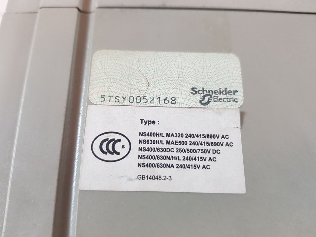 Schneider Electric Mt400/630 3 Pole Industrial Circuit Breaker