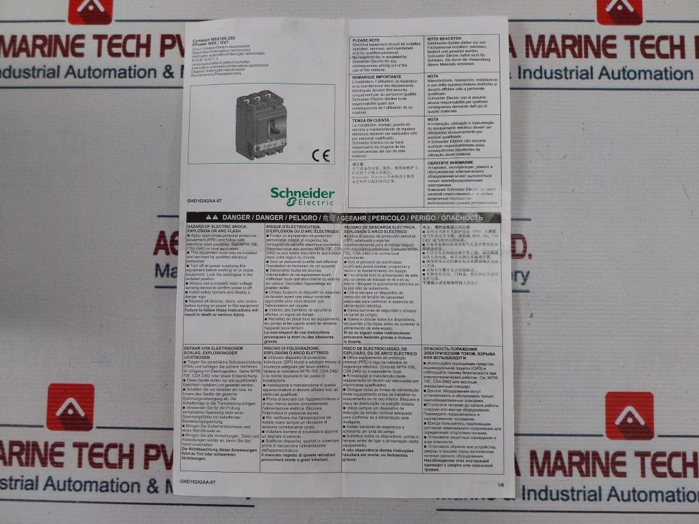 Schneider Electric Nsx 250H Circuit Breaker 250A