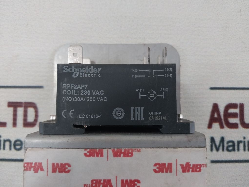 Schneider Electric Rpf2Ap7 Enclosed Power Relay 600V 40A Set