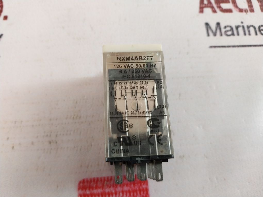 Schneider Electric Rxm4Ab2F7 Relay 120Vac