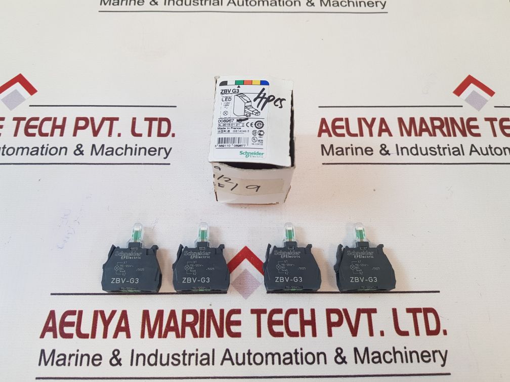Set Of 4X Schneider Electric Zbv-g3 Led Module