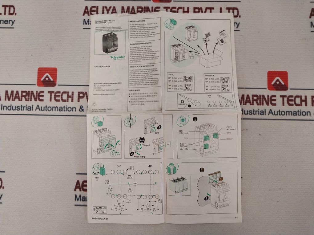 Schneider Nsx 100F Circuit Breaker
