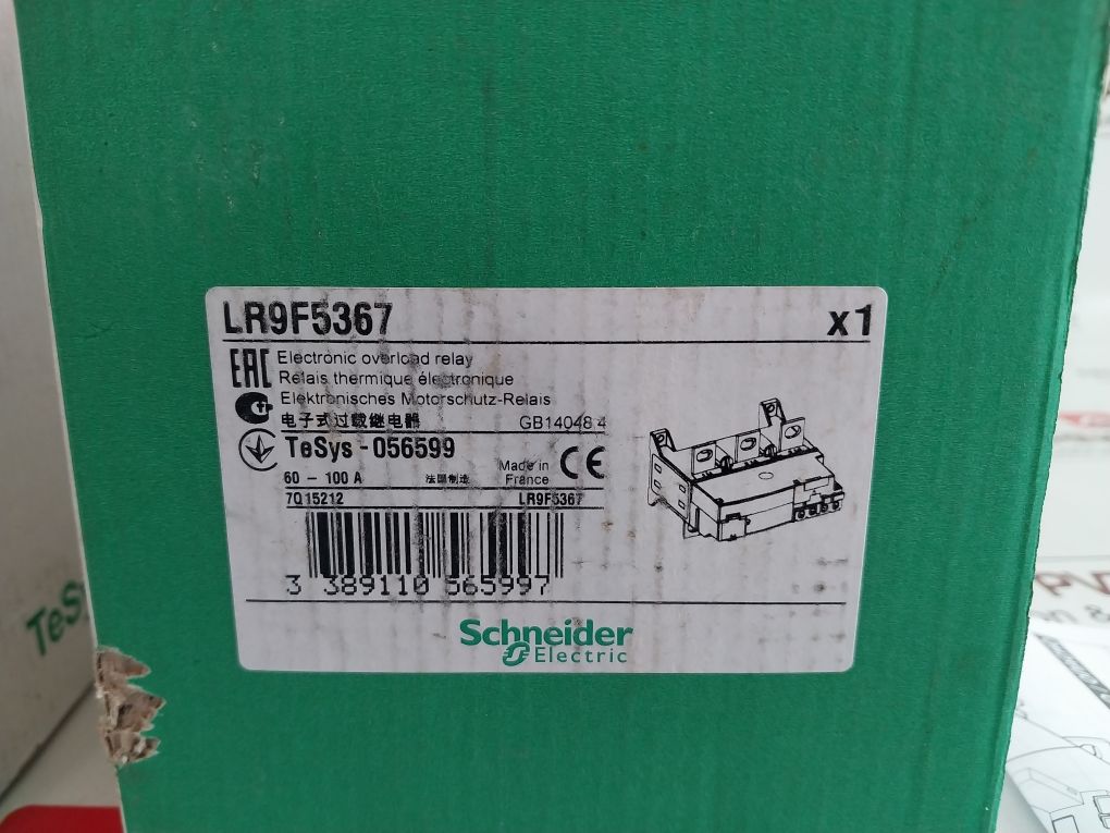 Schneider Electric Lr9F5367 Electronic Overload Relay