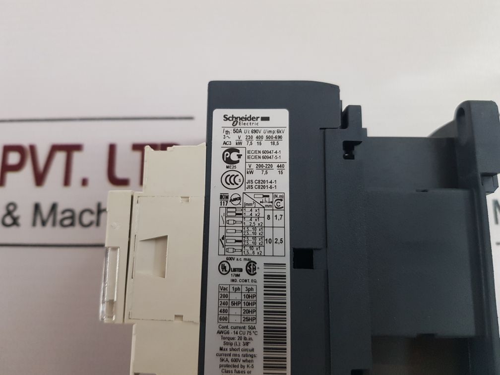 SchneiderTelemecanique Lc1D32P7 Contactor 5Kw400V Free Shipping