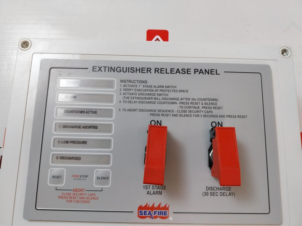 Sea-fire 131-649 Extinguisher Release Panel Rev D