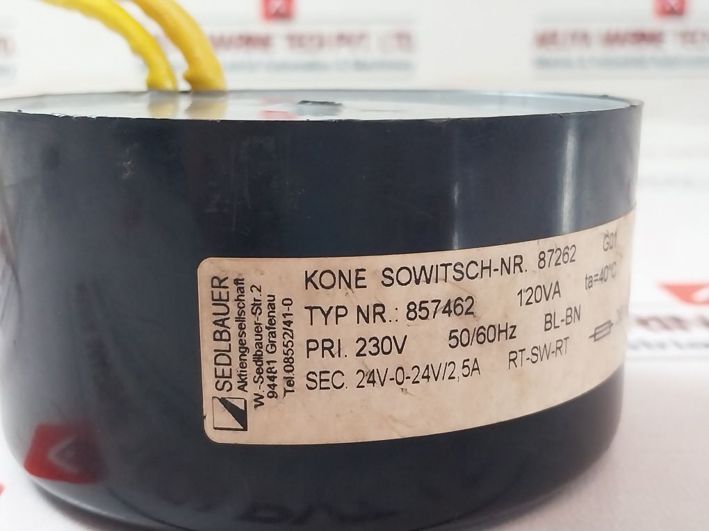 Sedlbauer 857462 Transformer 230V 50Hz 120Va
