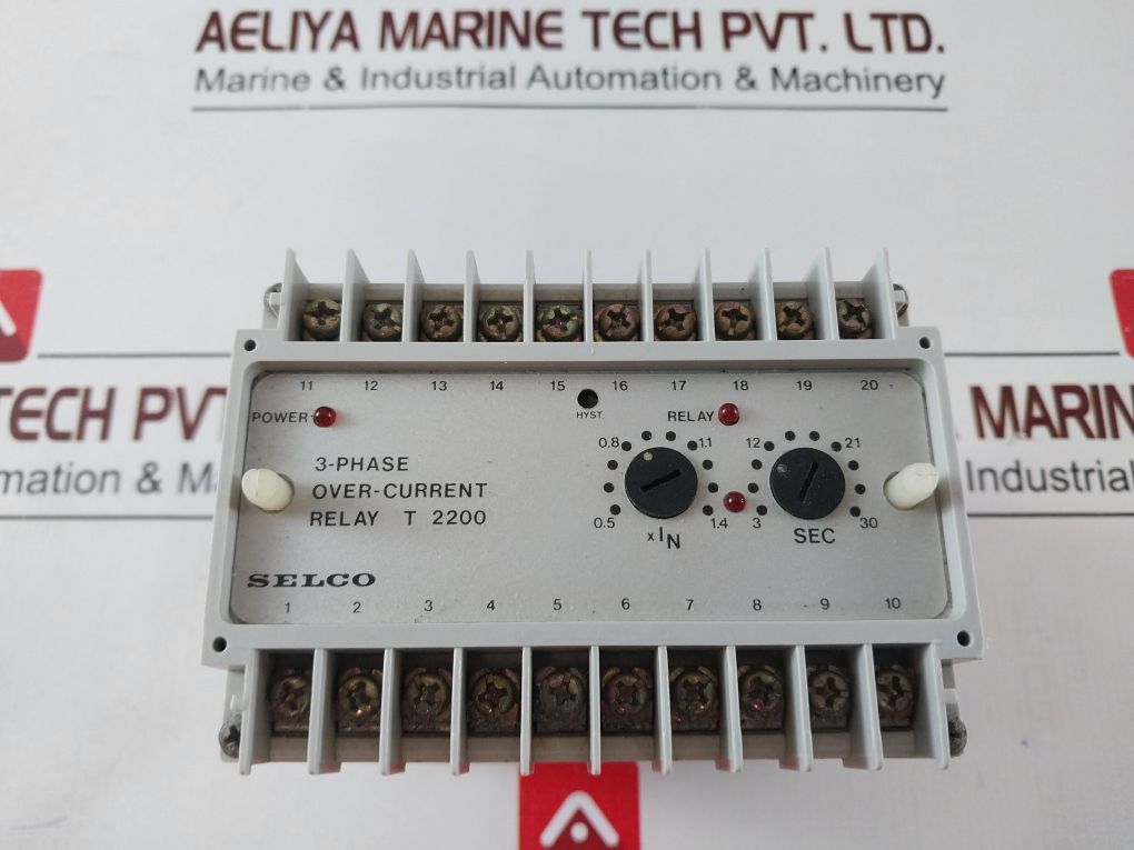 Selco T 2200 3-phase Over-current Relay T 2200-09