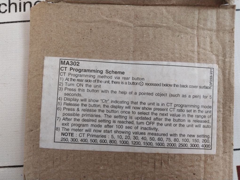 Selec Ma302 Digital Amp Meter 240V