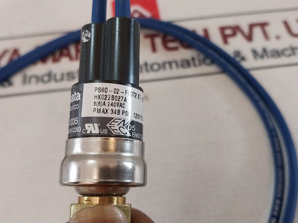 Sensata Carrier Ps80-02-f0072 Pressure Switch Hk 02Zb 027