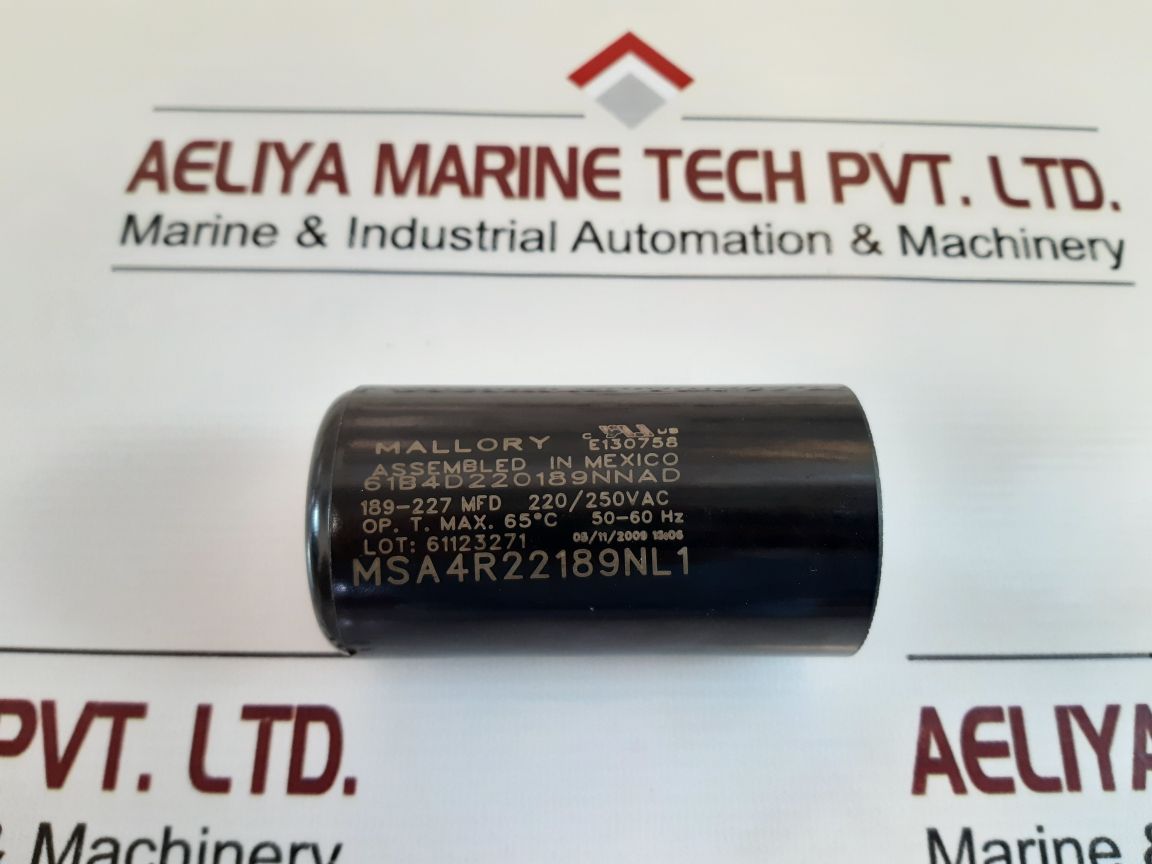 Set Of 6X Mallory 189-227 Mfd Motor Run Capacitor