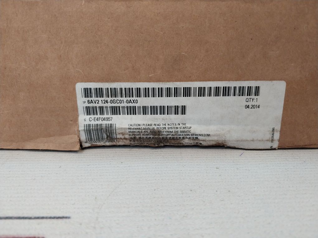 Siemens 1P 6Av2 124-0Gc01-0Ax0 Comfort Panel