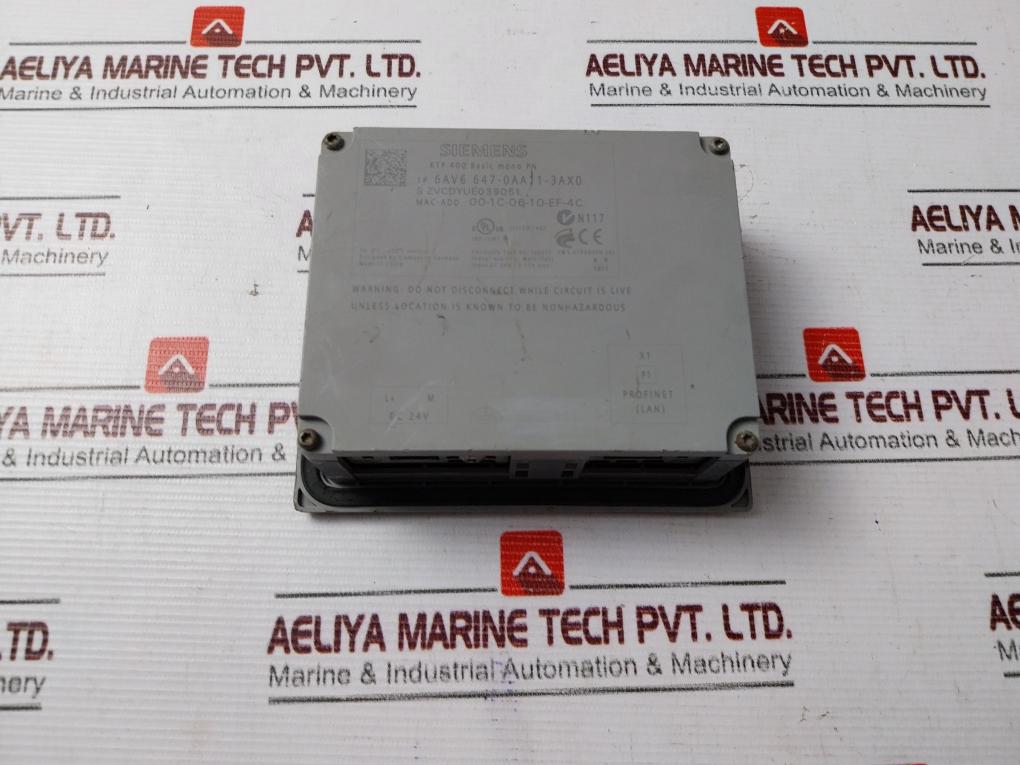 Siemens 1P 6Av6 647-0Aa11-3Ax0 Ktp 400 Basic Mono Pn (Not Working)