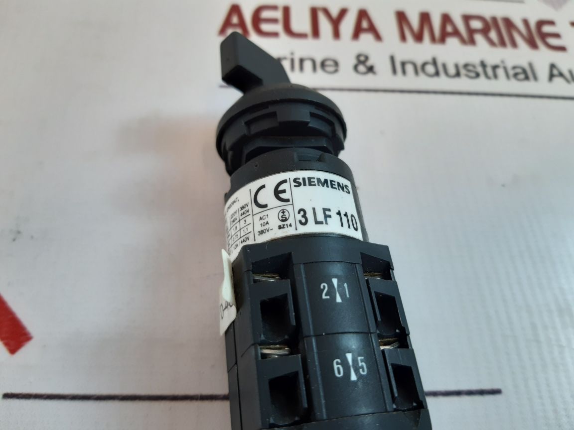 Siemens 3 Lf 110 Control Switch 3Lf110-4Cb31