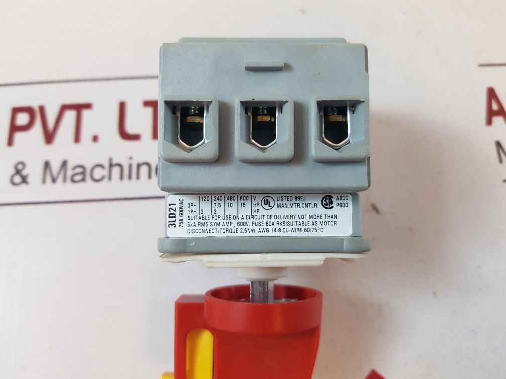 Siemens 3Ld2122-0Tk13 Main Switch/ Emergency Stop Switch