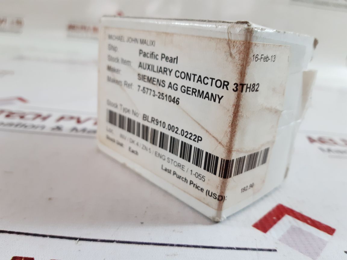 Siemens 3rh1140-1ap00 auxiliary contactor 230v 50/60hz