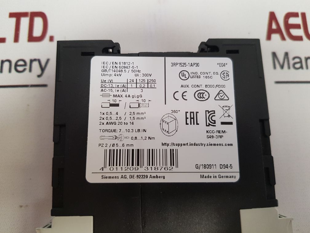 Siemens Sirius 3Rp1525-1Ap30 Time Relay new
