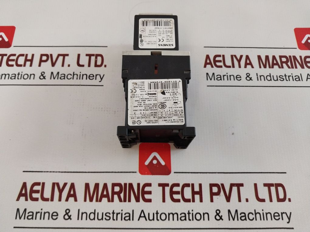 Siemens 3Rt1015-1Ab01 Contactor With 3Rh1911-1Fa22 Auxiliary Contact