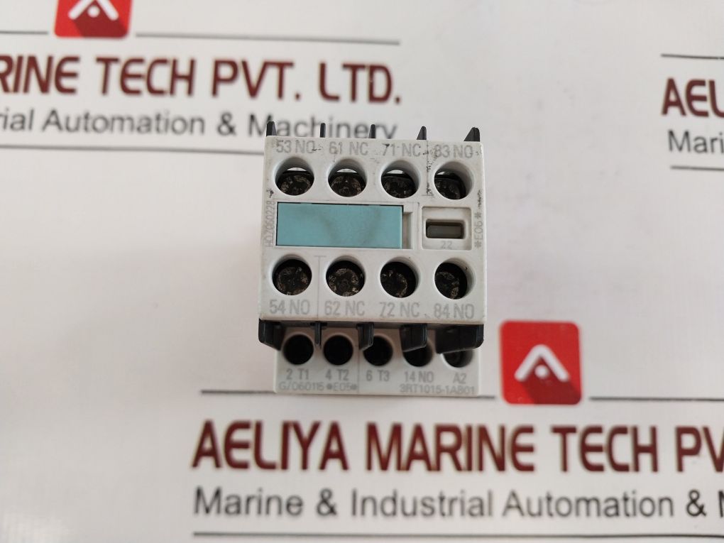 Siemens 3Rt1015-1Ab01 Contactor With 3Rh1911-1Fa22 Auxiliary Contact