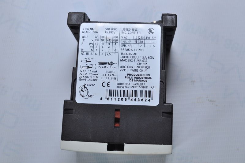 Siemens 3Rt1015-1An11 Contactor