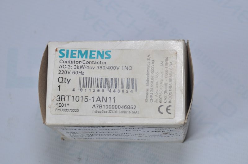 Siemens 3Rt1015-1An11 Contactor