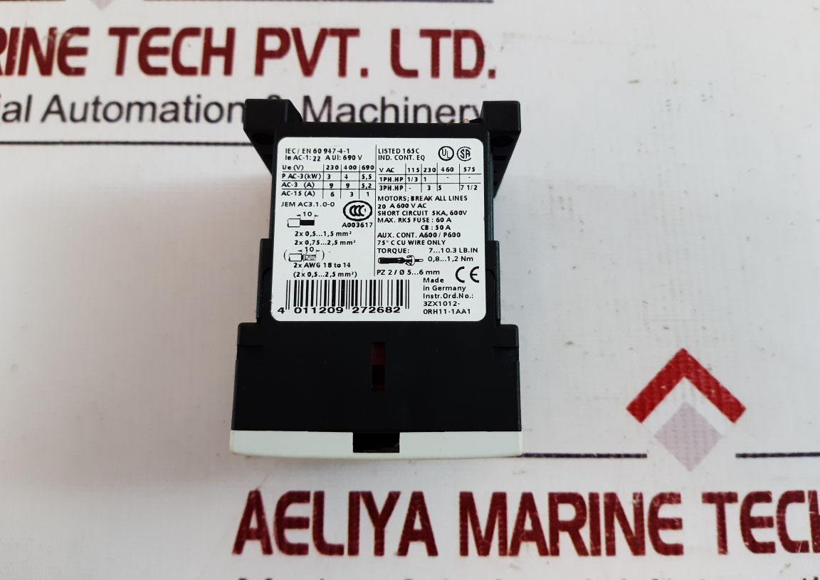Siemens 3rt1016-1ap01 contactor 230v 50/60hz