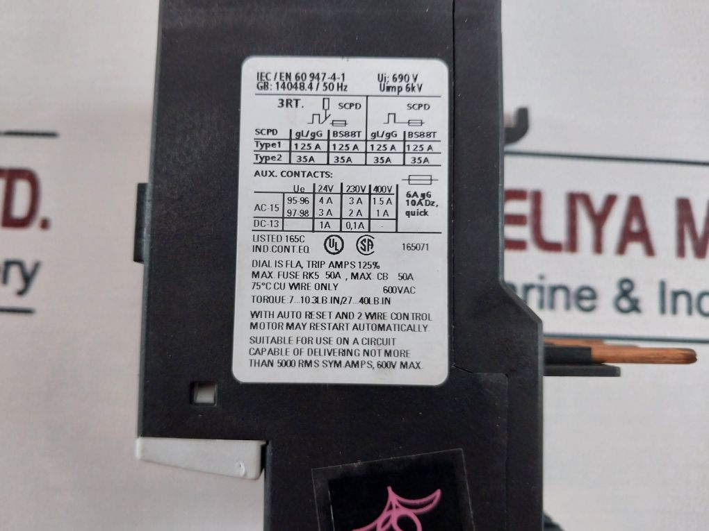 Siemens 3Ru1136-1Kb0 Ip20
