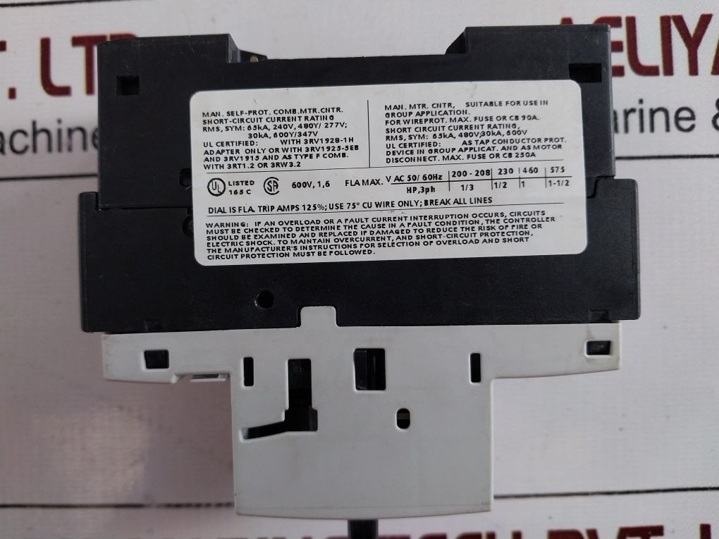 Siemens 3Rv1021-1Aa10 Motor Protection Circuit Breaker