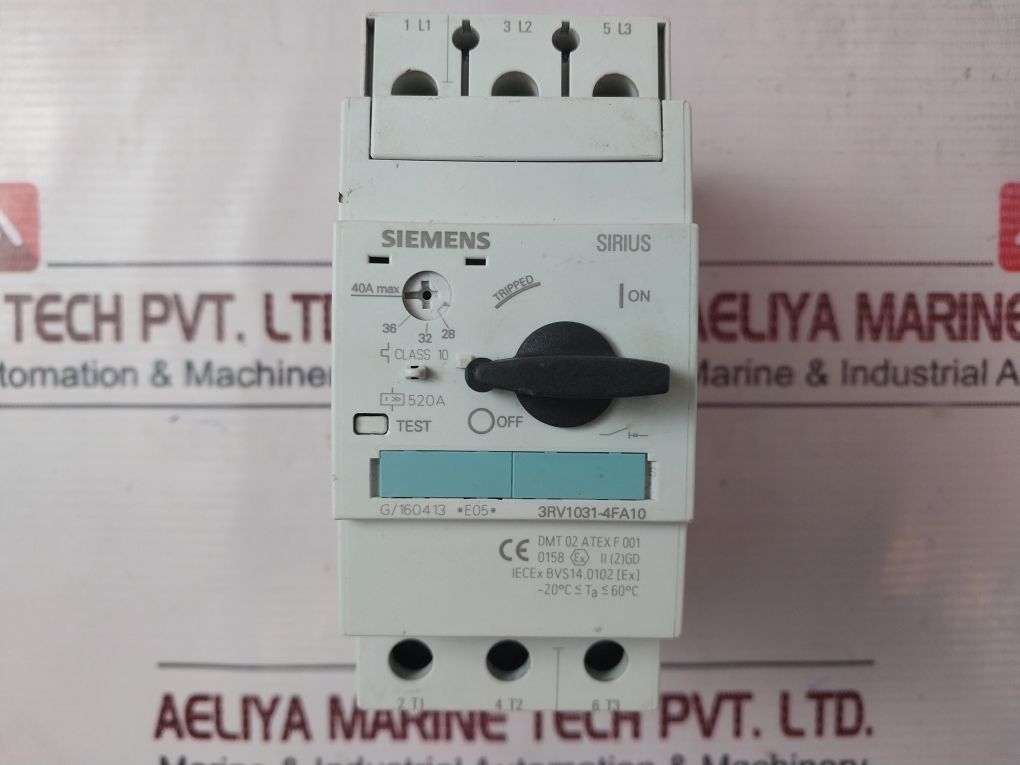 Siemens 3Rv1031-4Fa10 Circuit Breaker 50/60Hz