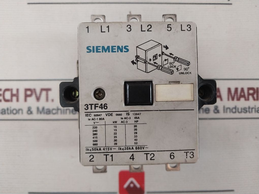 Siemens 3Tf46 Contactor 220-264V 50/60Hz