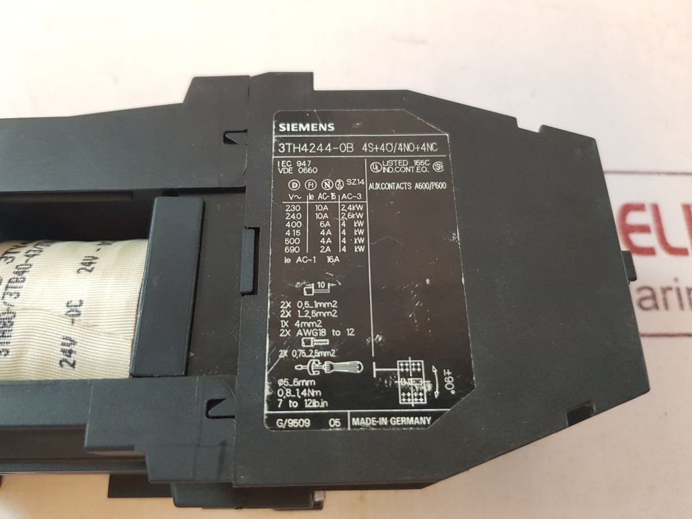 Siemens 3Th4244-0B Contactor